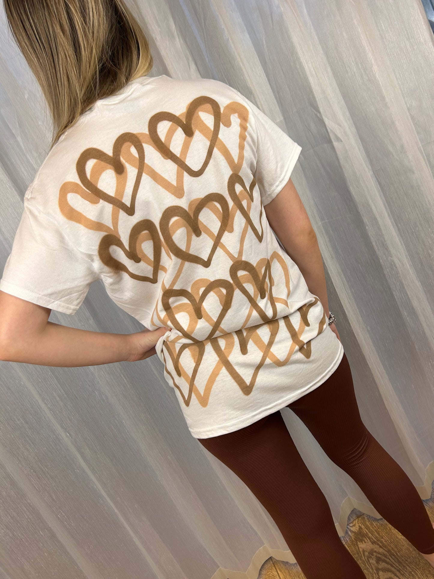 Co Ord T Shirt and Leggings - Brown