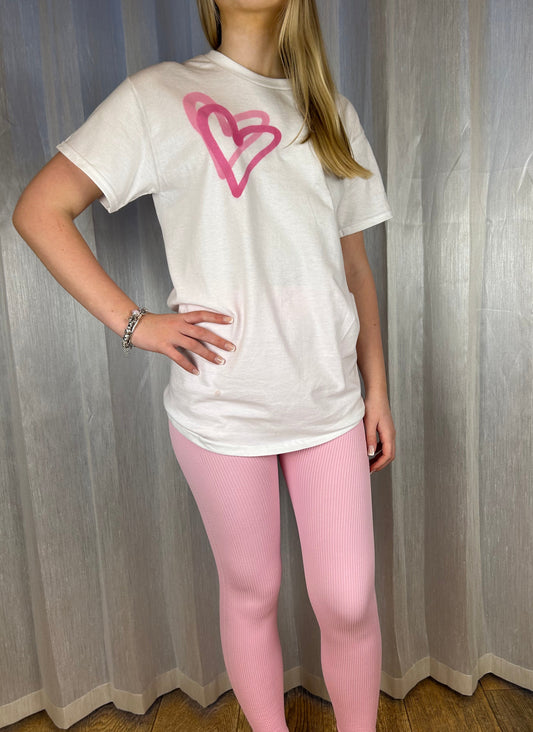 Co Ord T Shirt and Leggings - Pink