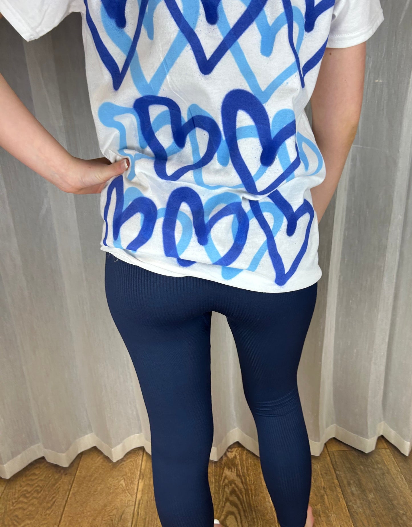 Co Ord T Shirt and Leggings - Blue