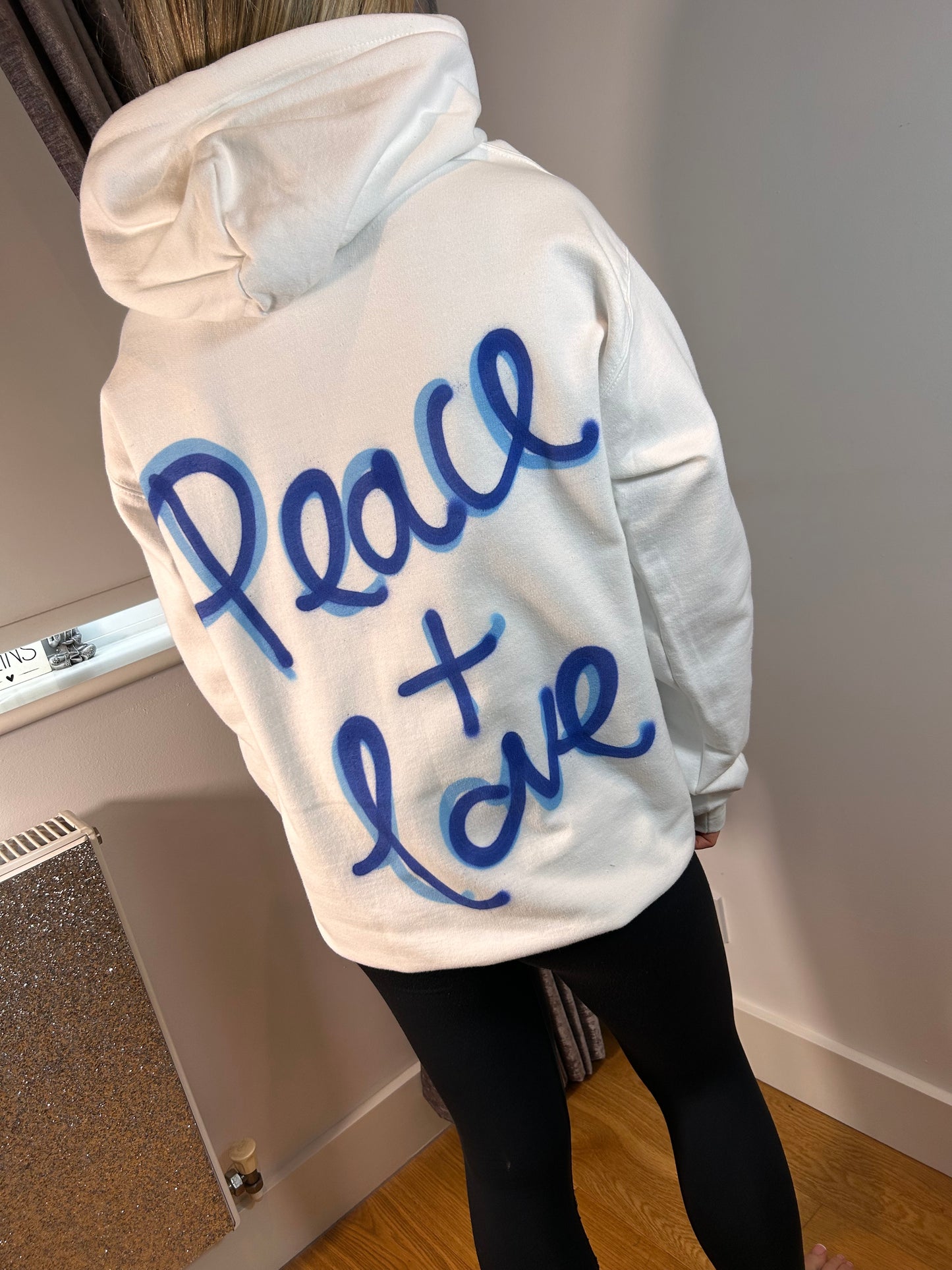 Personal NAME Graffiti Spray Hoodie with Hearts - Various Colours